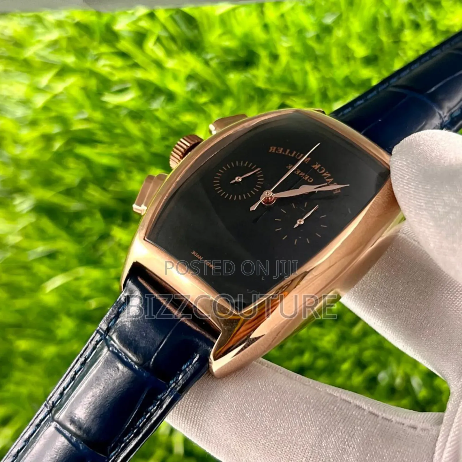 Original Franck Muller Black Leather Watch