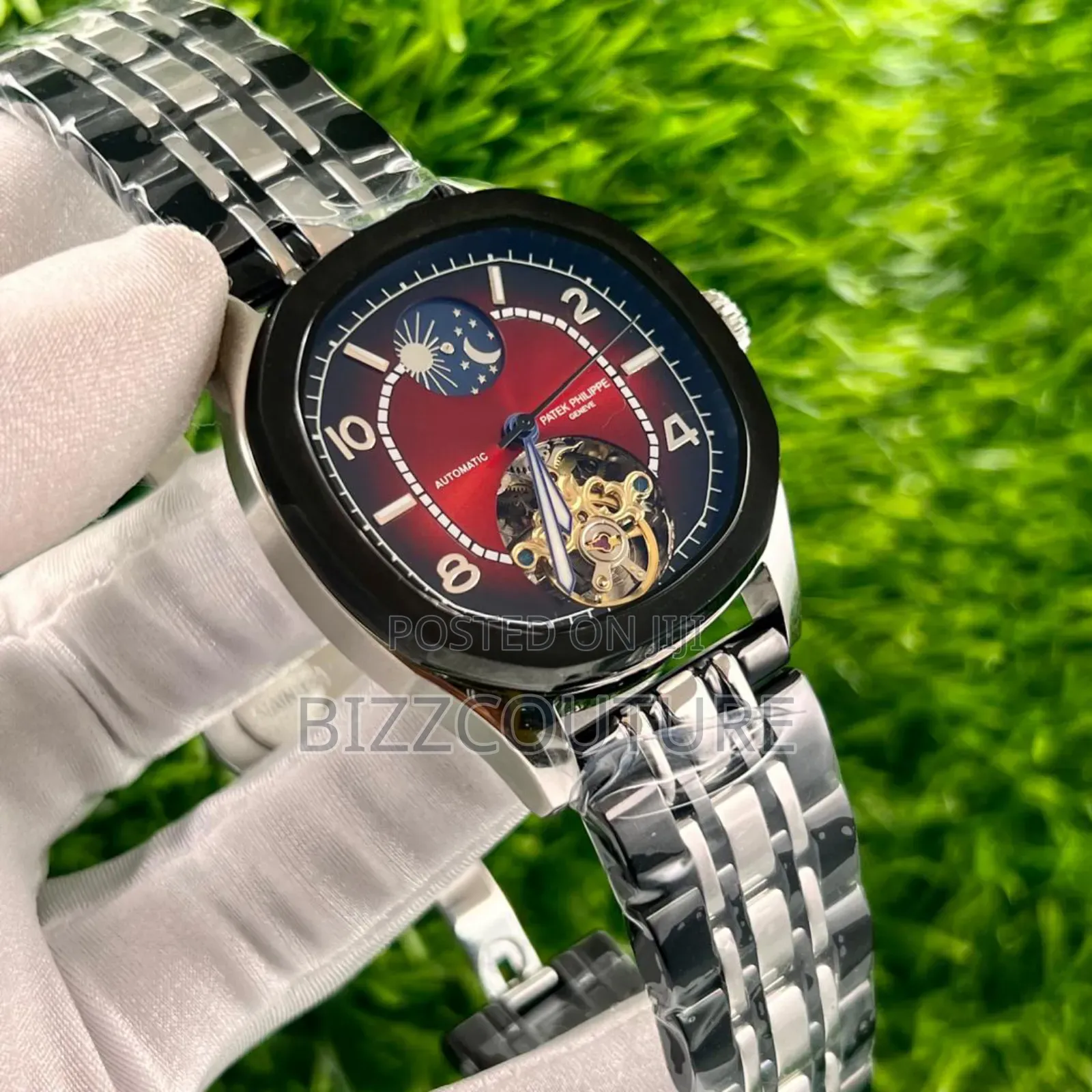 Original Patek Philippe Silver Stainless Steel Watch