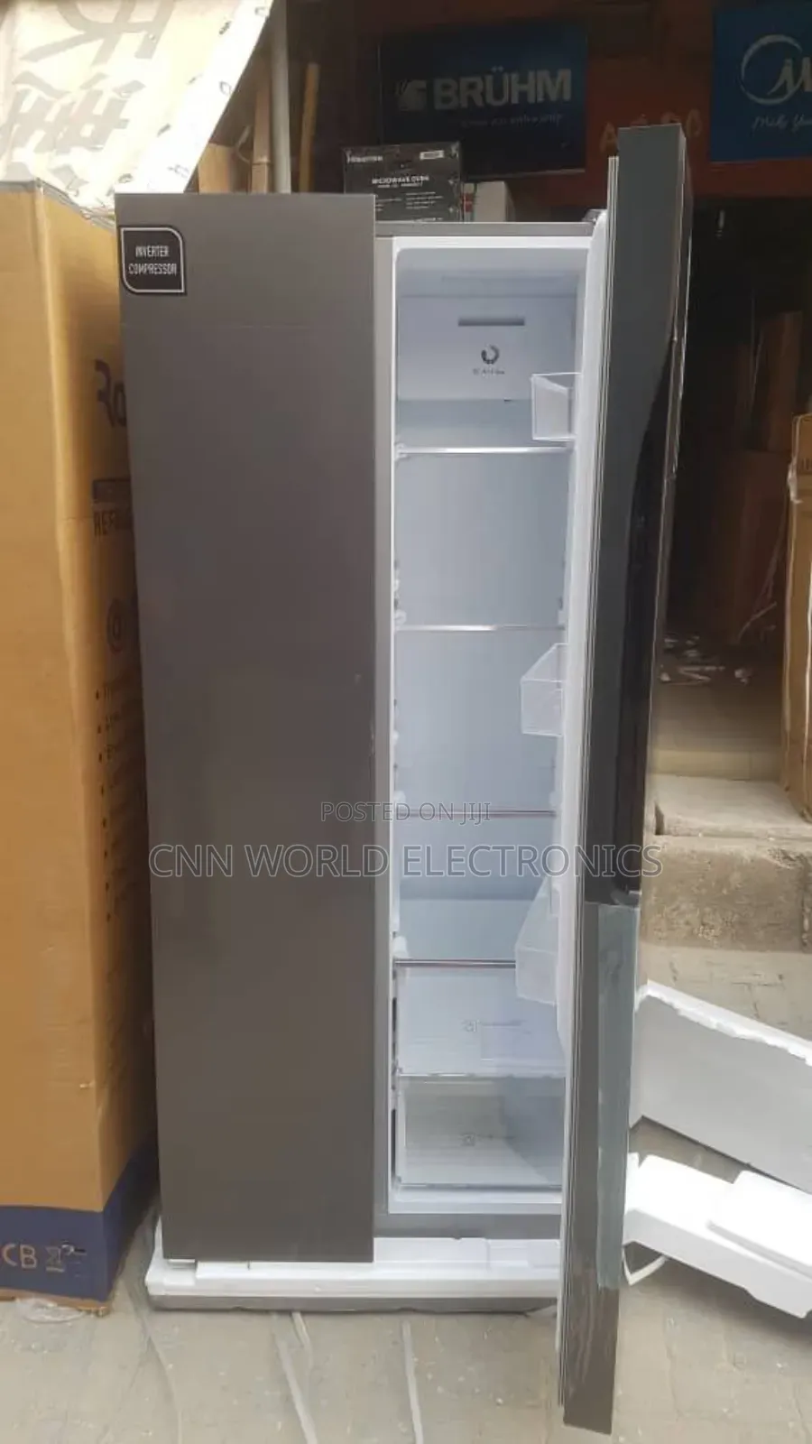 Original Royal 500l Side by Side Fridge Led Display Warranty