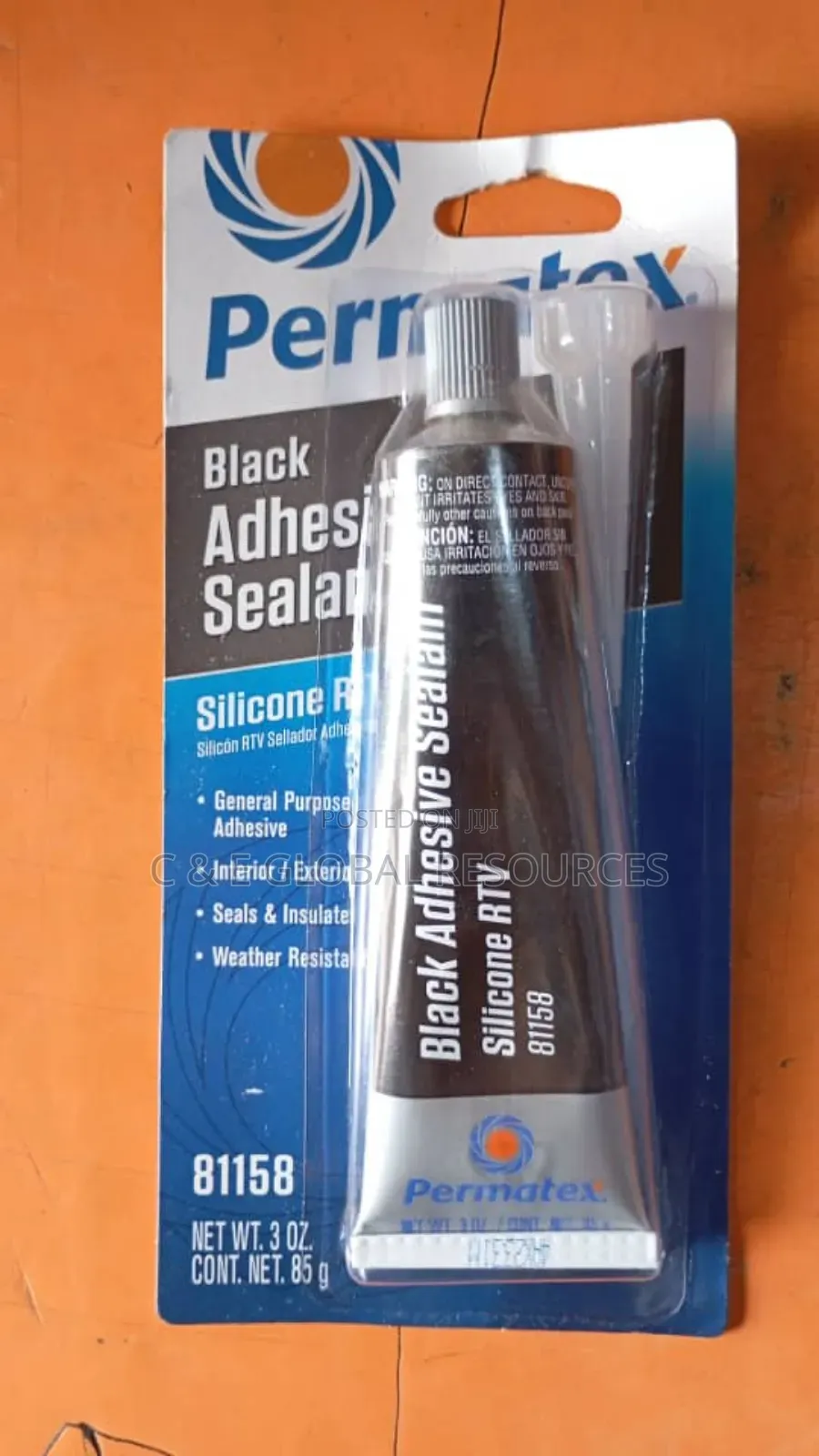 Permatex Black Adhesive Sealant (Silicone Rtv)