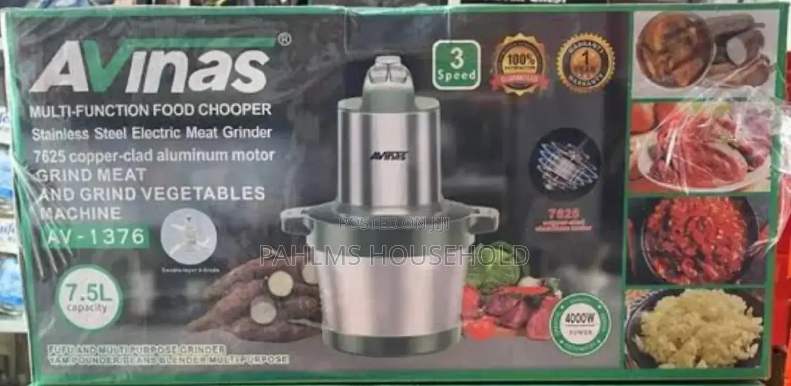 Avinas 7.5l Food Processor|Yam Pounder