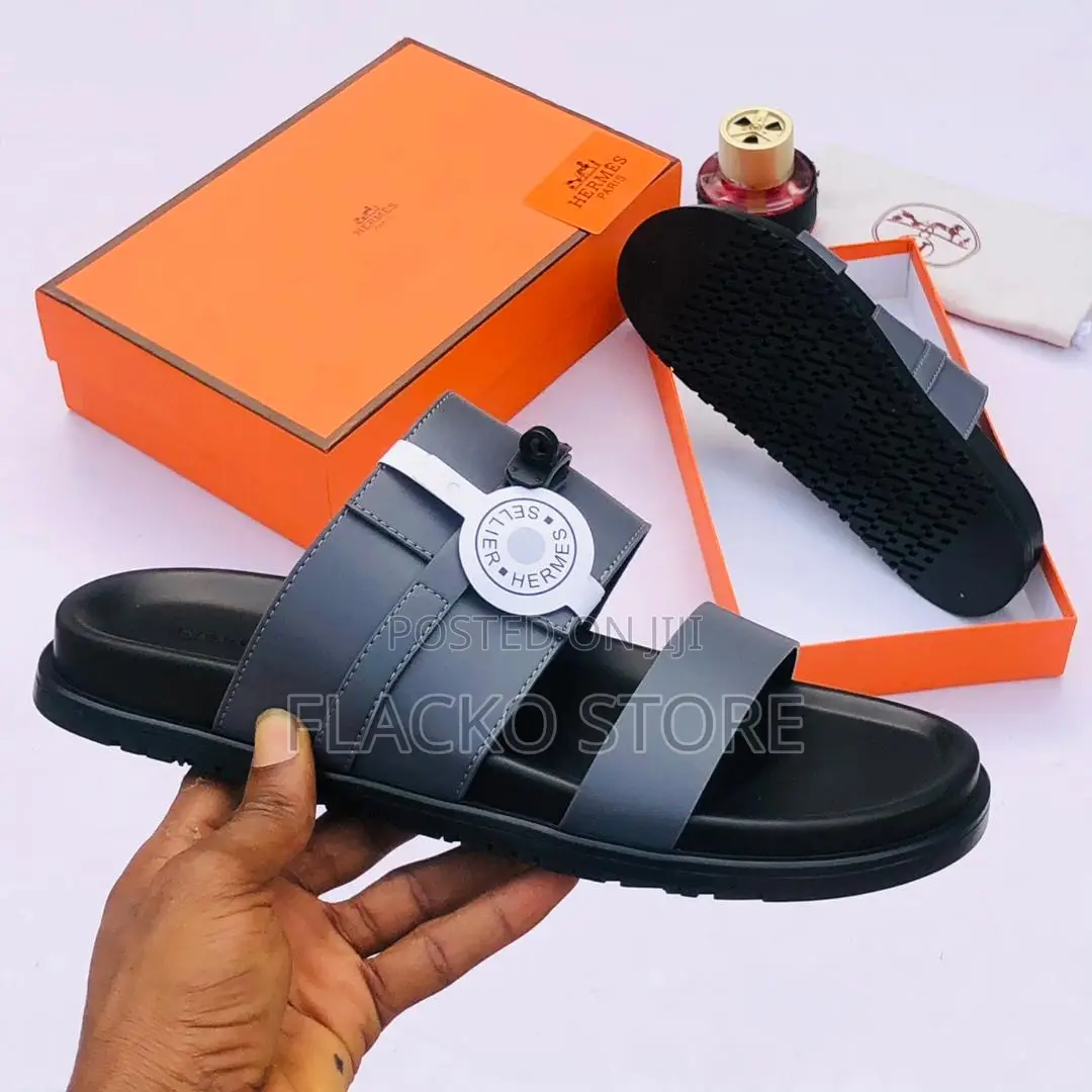 Original Hermes Leather Slip Ons