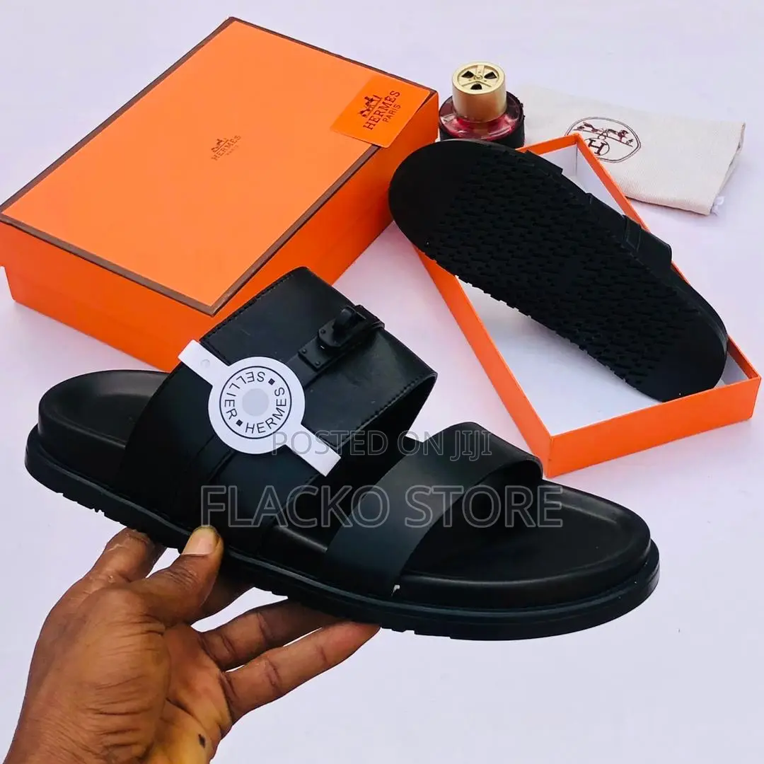 Original Hermes Leather Slip Ons