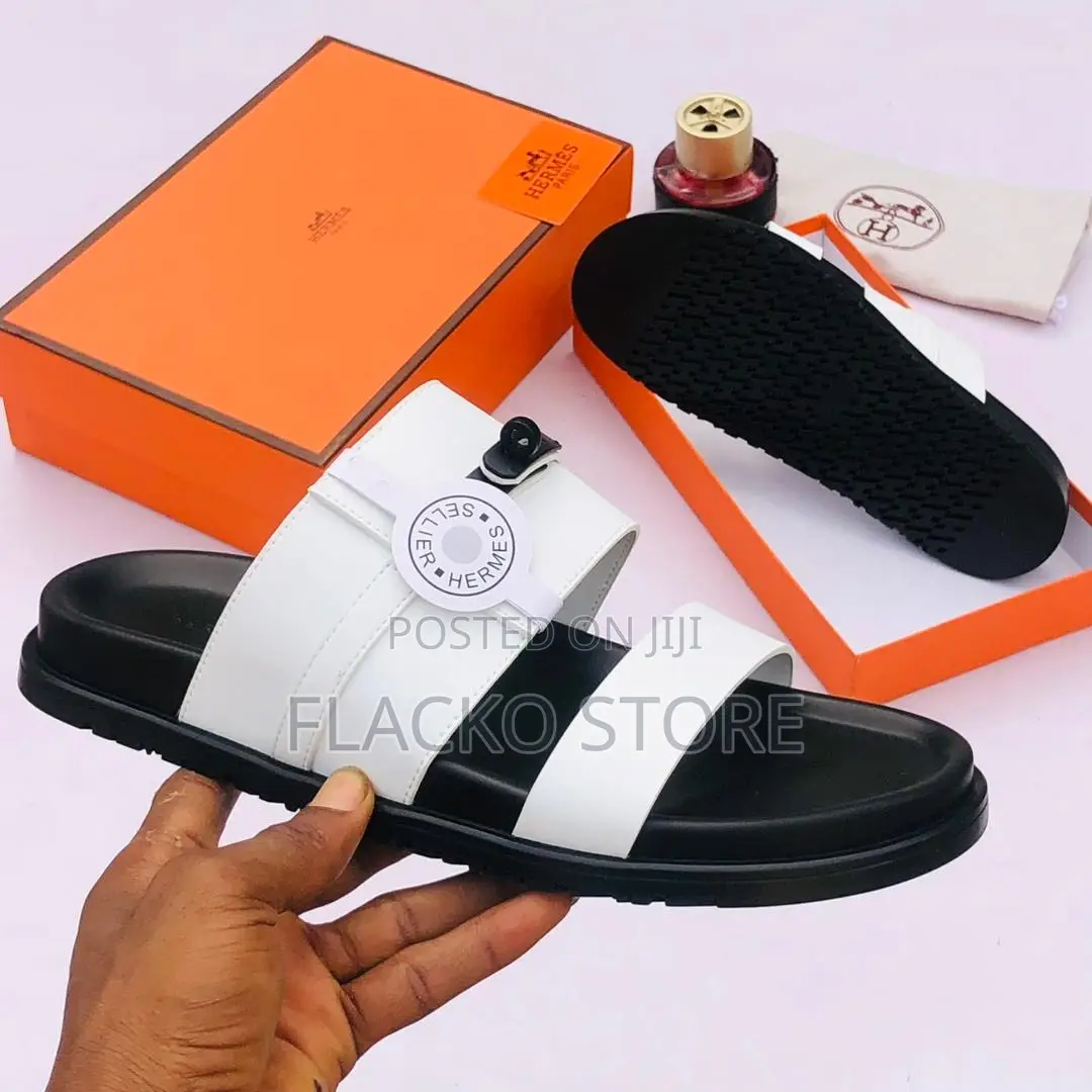 Original Hermes Leather Slip Ons