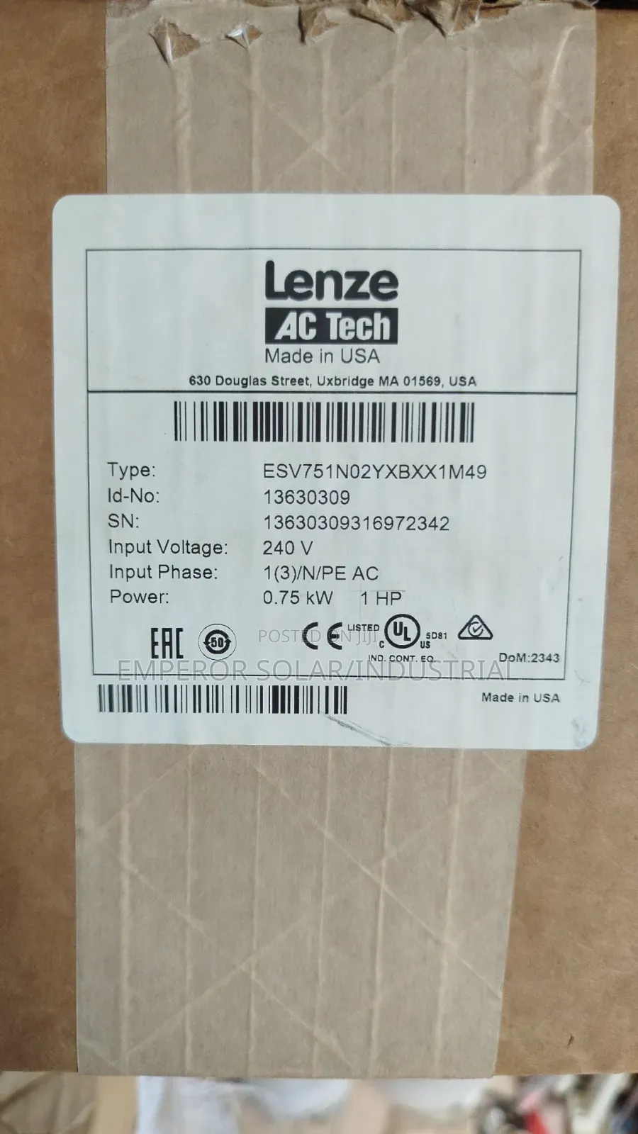 0.75kw Frequency Inverter Drive