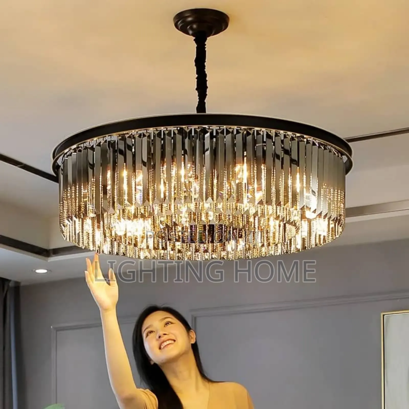 Round Crystal Chandelier By 600mm