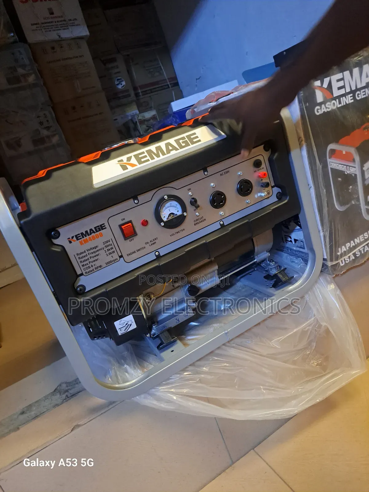 Brand New Kemage 3.5kva Petrol Gen Manual Start 100%Copper