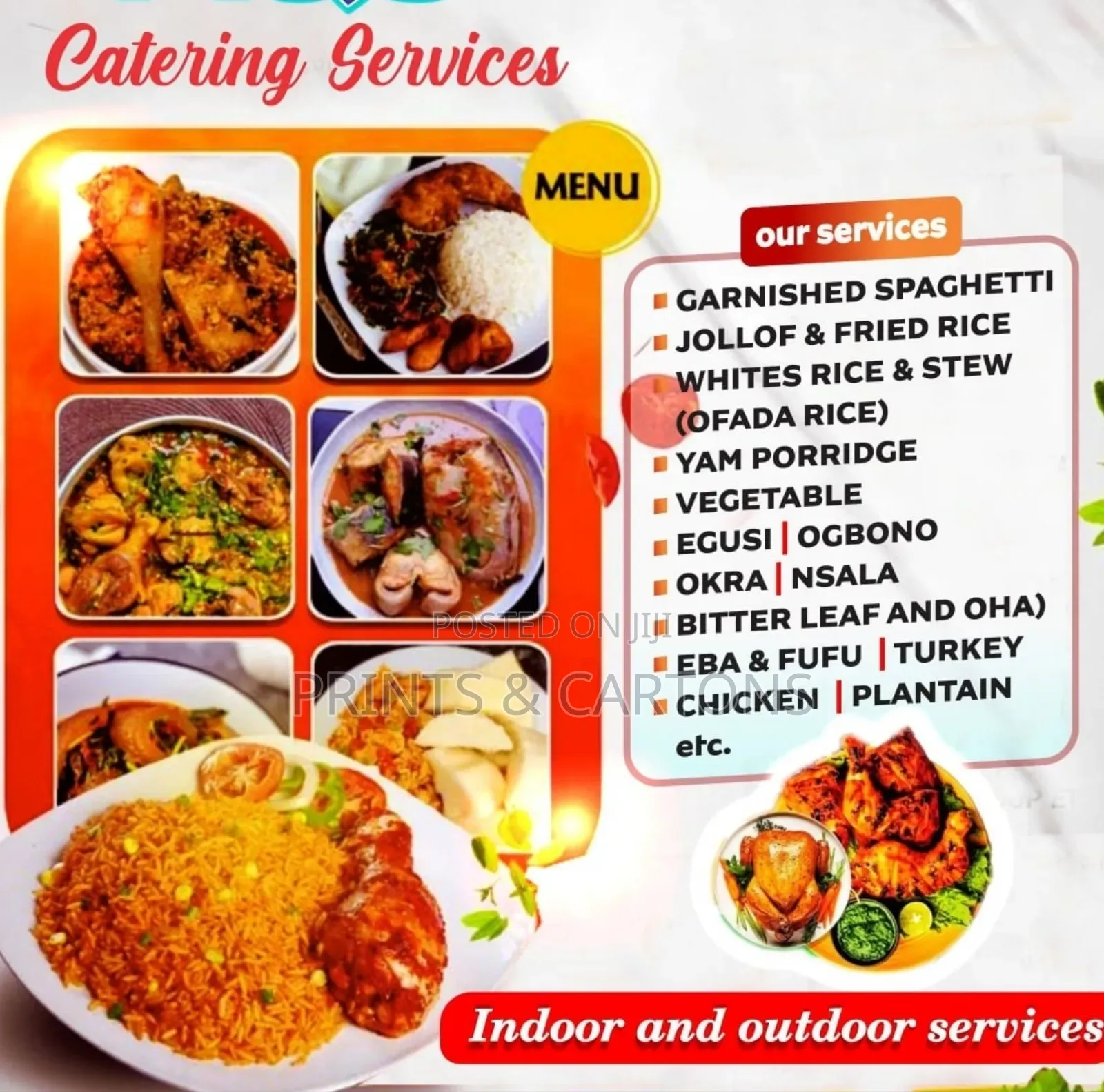 Catering Services for Event. /02/