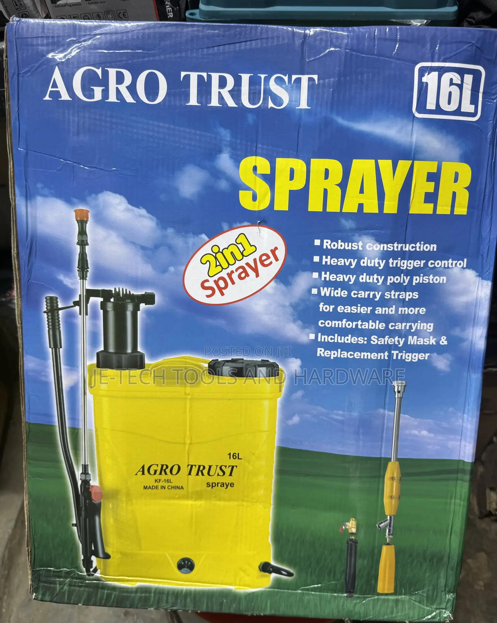 Agro Trust Plug and Spray 2in1 Knapsack 16l