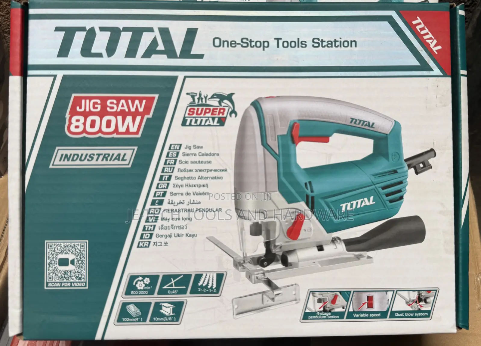 Corded Industrial Total Jigsaw 800w