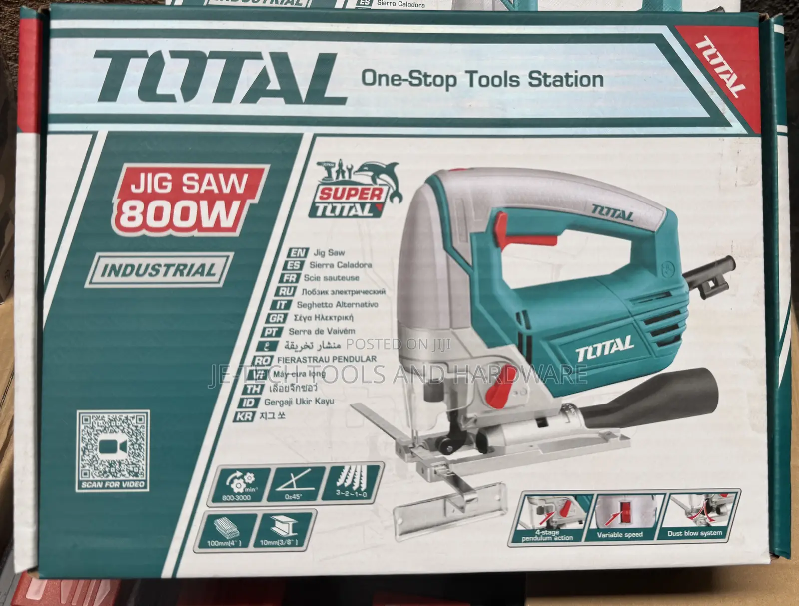 Corded Industrial Total Jigsaw 800w