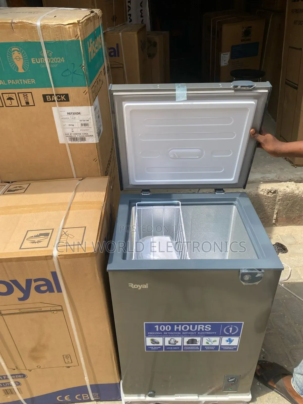 New Royal 105l Chest Freezer Faster Cooling Warranty 1year