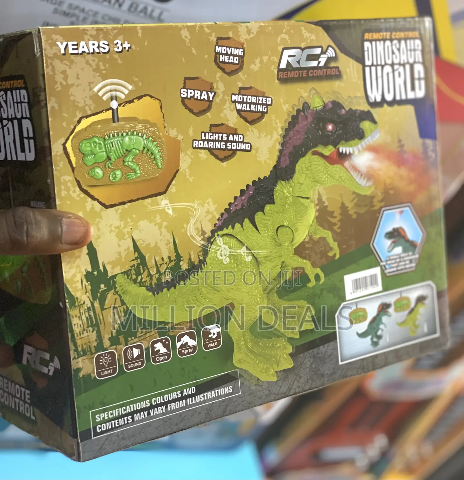 Remote Controllable Dinosaur World Kids Toy Ages 3+