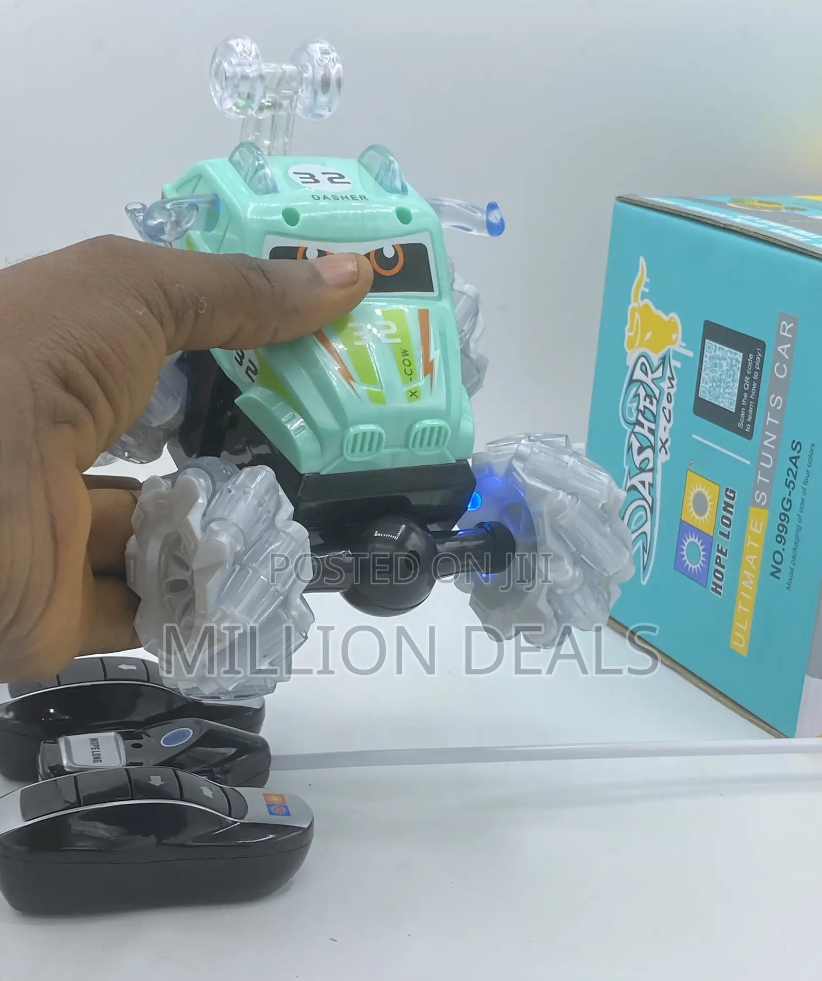 Remote Controlled Stunt Light Kids Toy Car Ages 3+