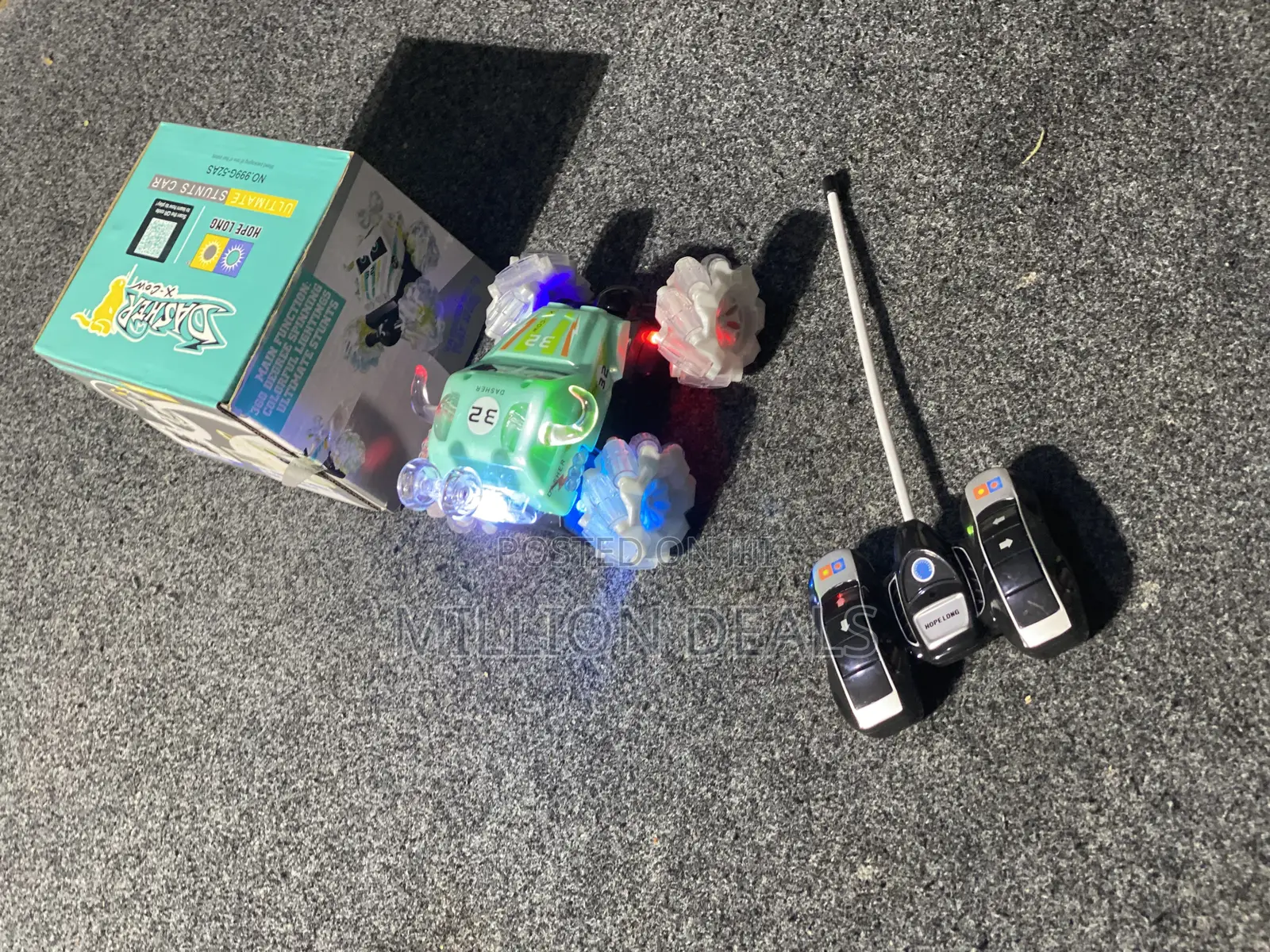 Remote Controlled Stunt Light Kids Toy Car Ages 3+