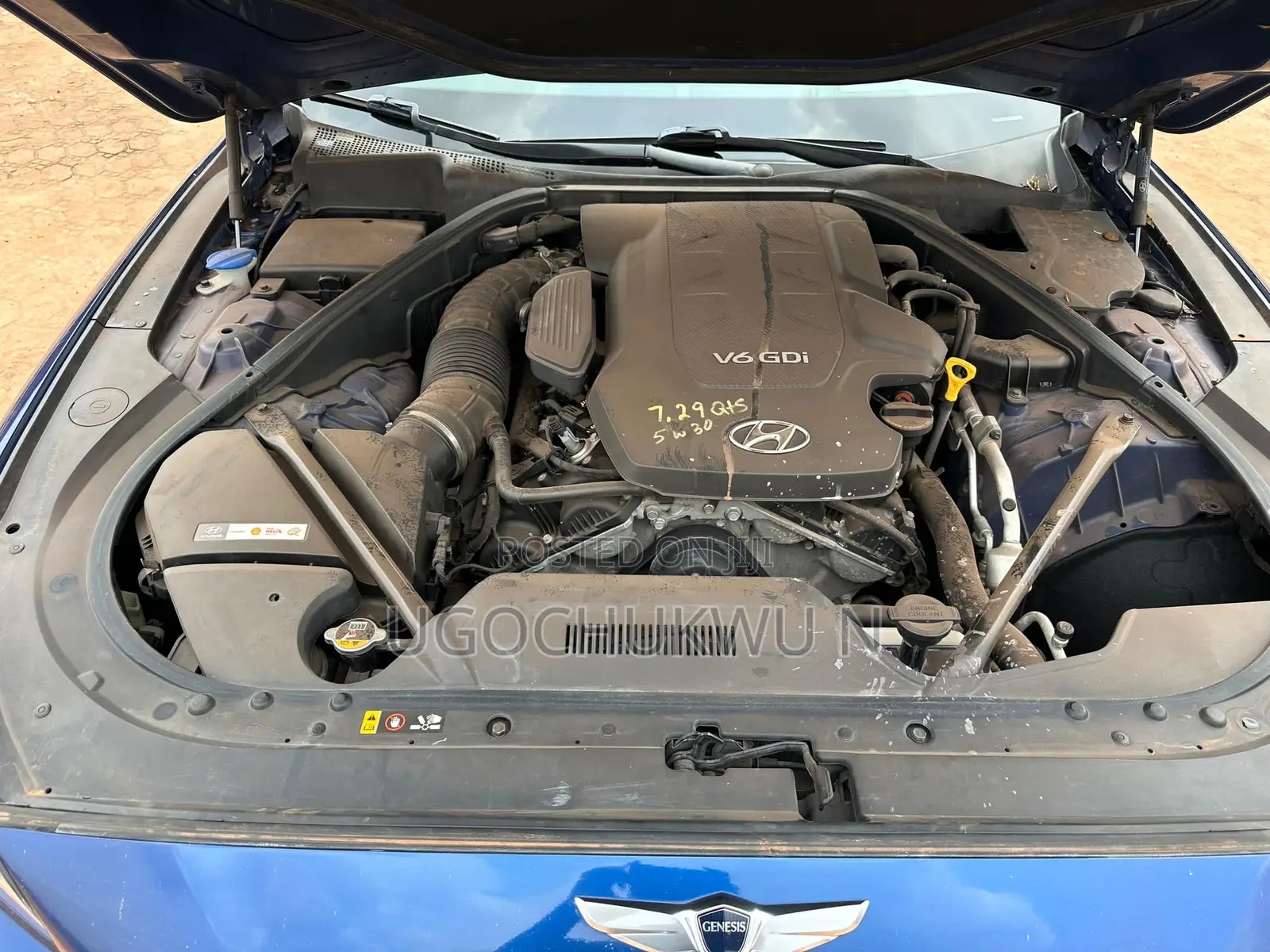 Hyundai Genesis 3.8 4dr Sedan AWD (3.8L 6cyl 8A) 2015 Blue