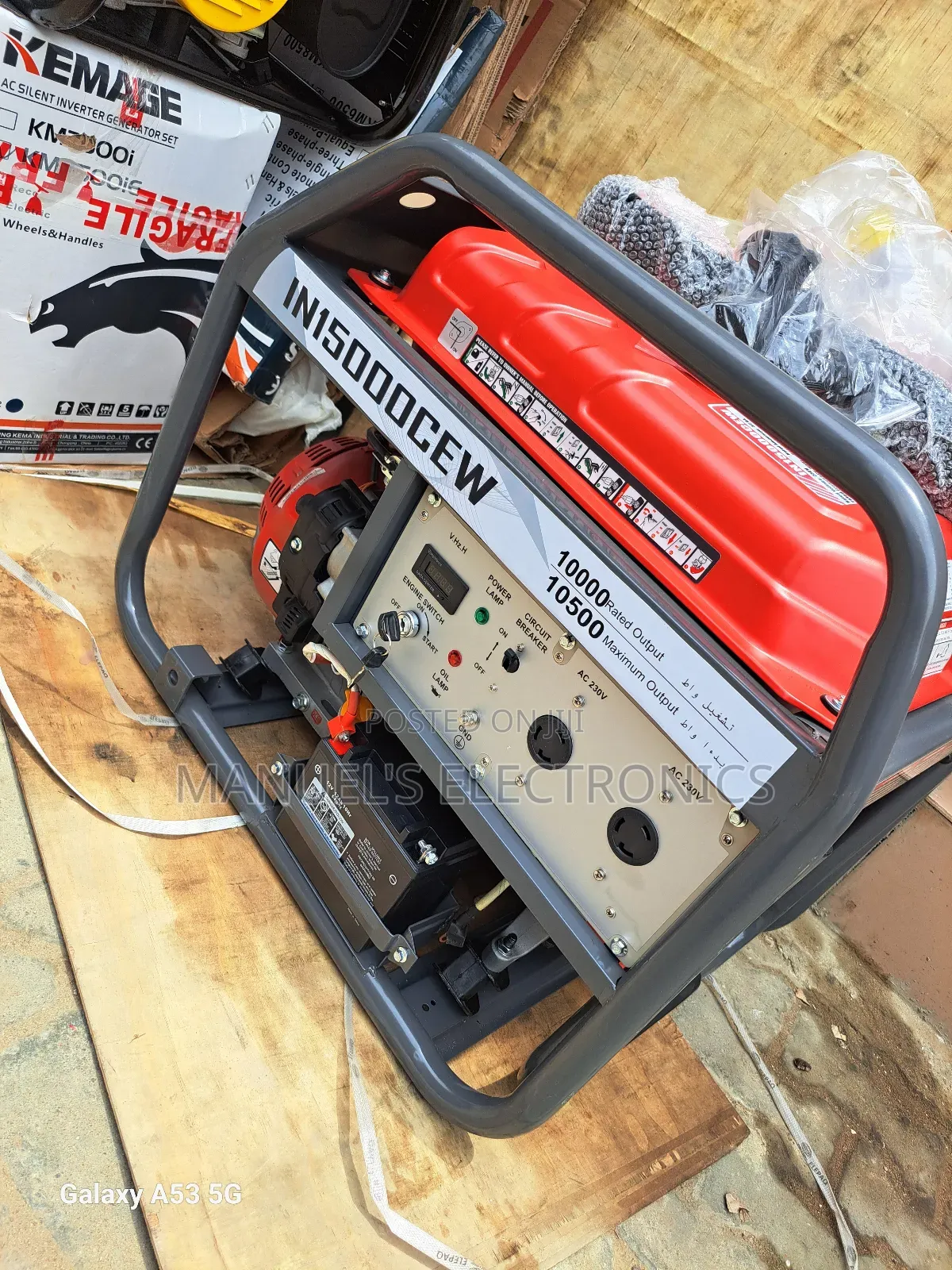 (10.5kva)Ipower Petrol Generator Model In15000cew 100% Coppe