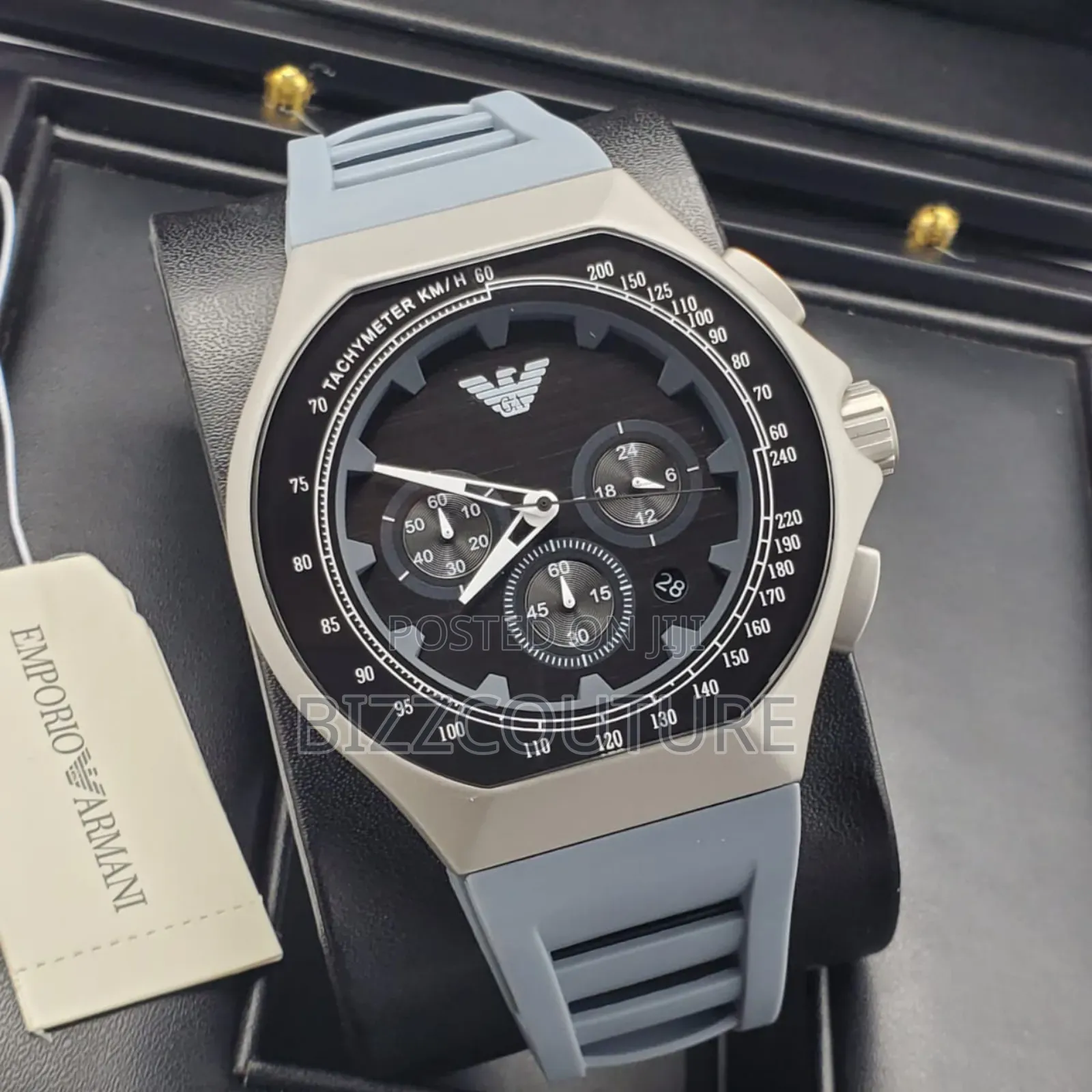 Original Emporio Armani Gray Rubber Watch