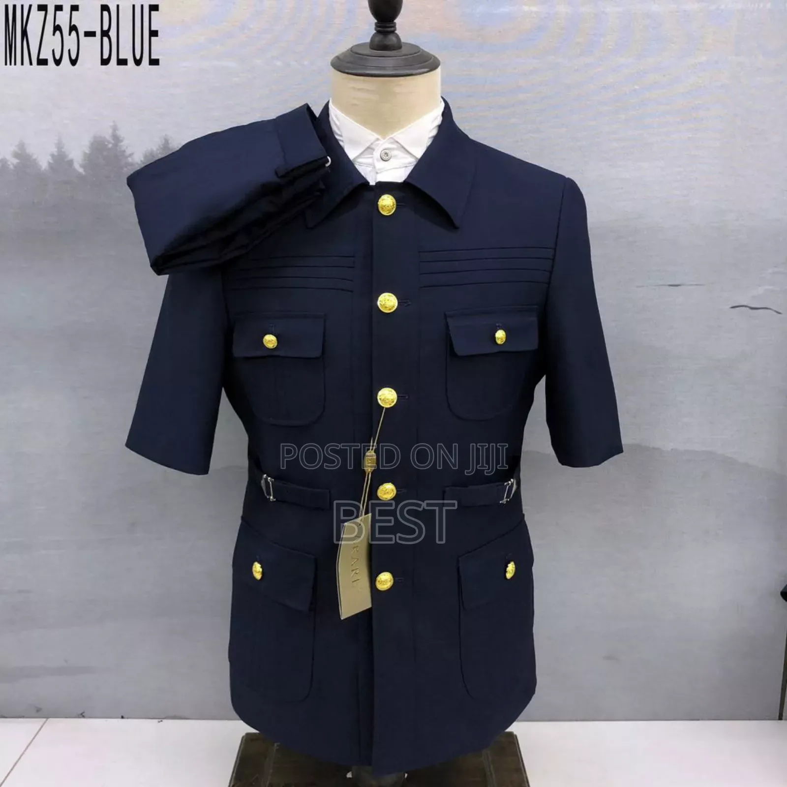 Men Quality Safari Short Sleeve Suit