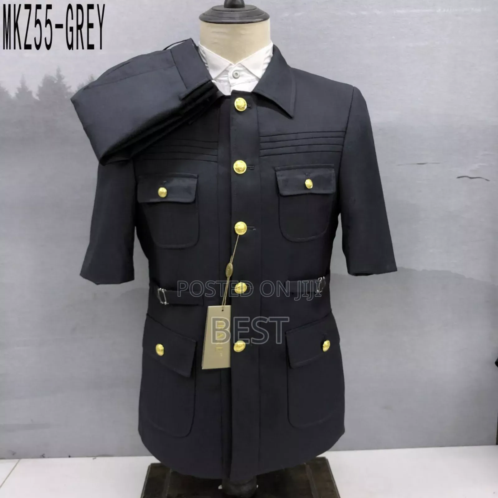 Men Quality Safari Short Sleeve Suit