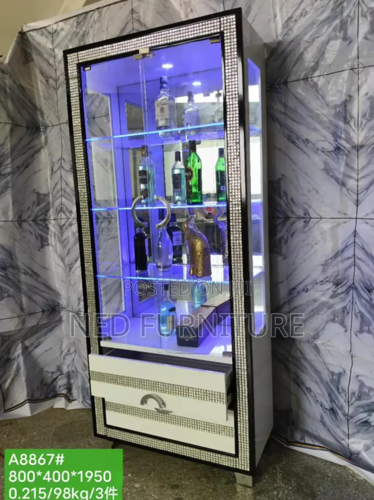 Quality 2 Doors and 2 Drawers Wime Bar