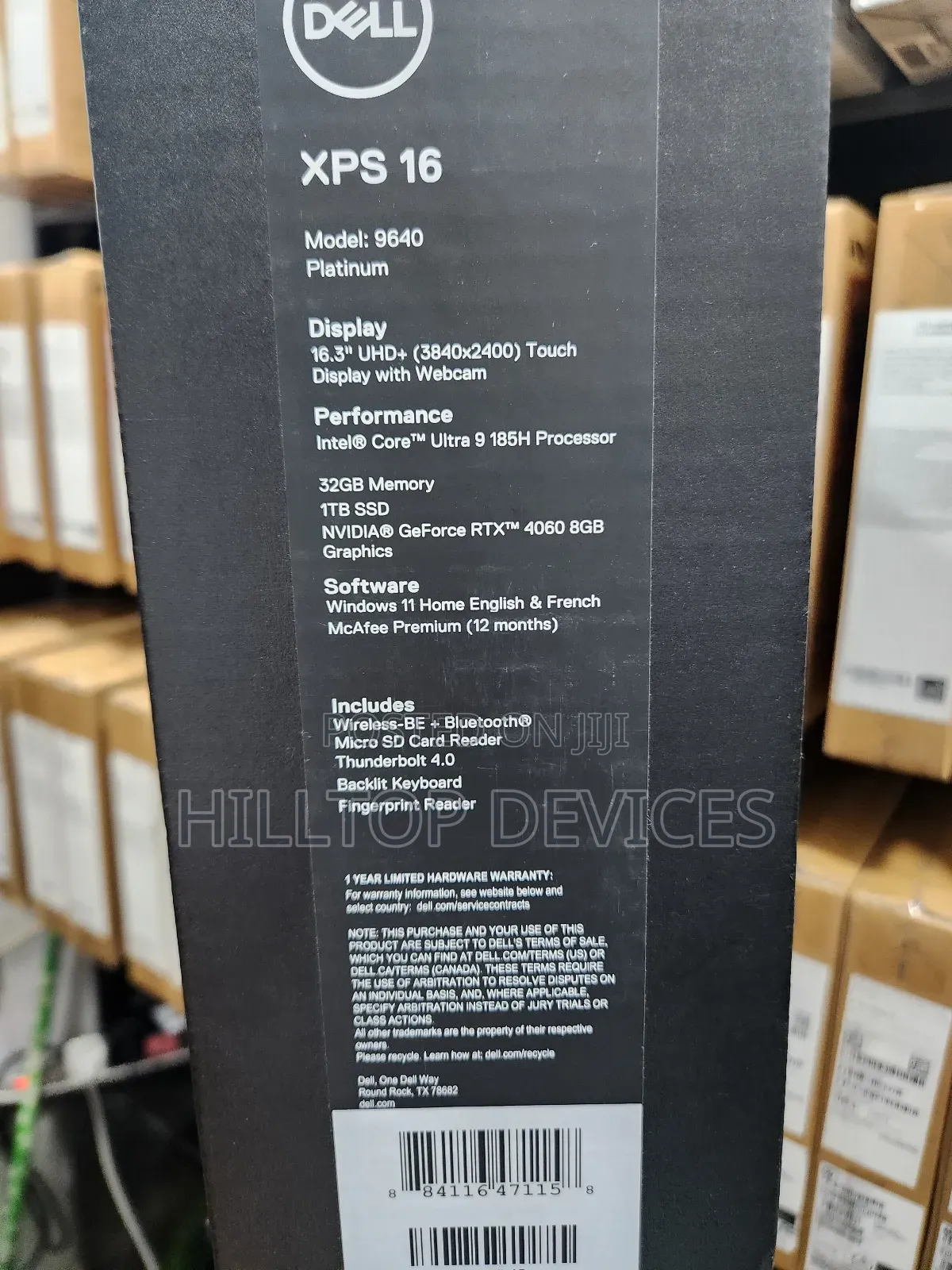 New Laptop Dell XPS 15 32GB Intel Core Ultra 9 SSD 1T