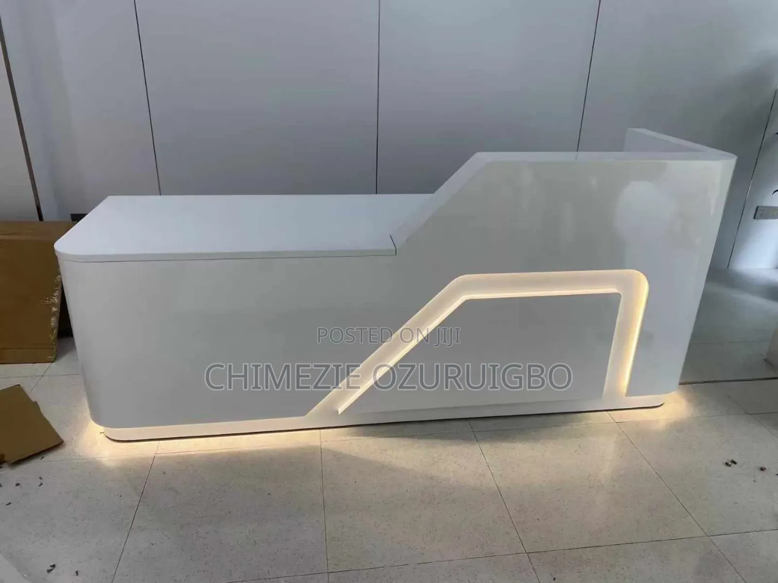 2.4 Meters Gray Reception Table