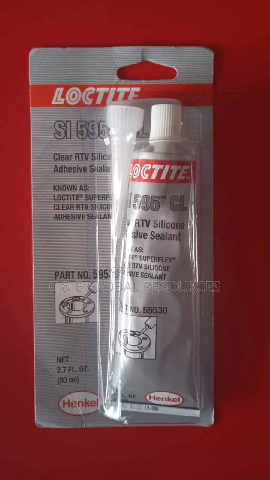 Loctite Si 595 ( Clear RTV Silicone Adhesive Sealant)