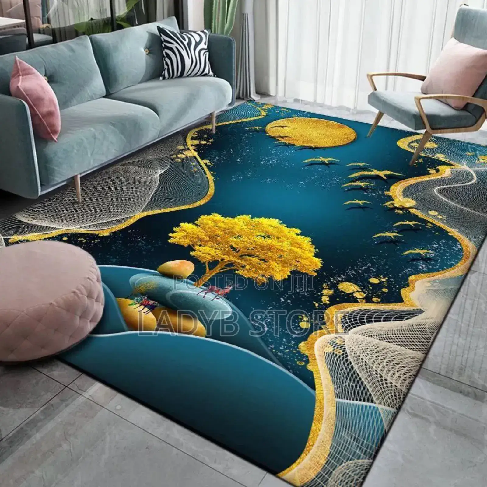 3d Center Rug