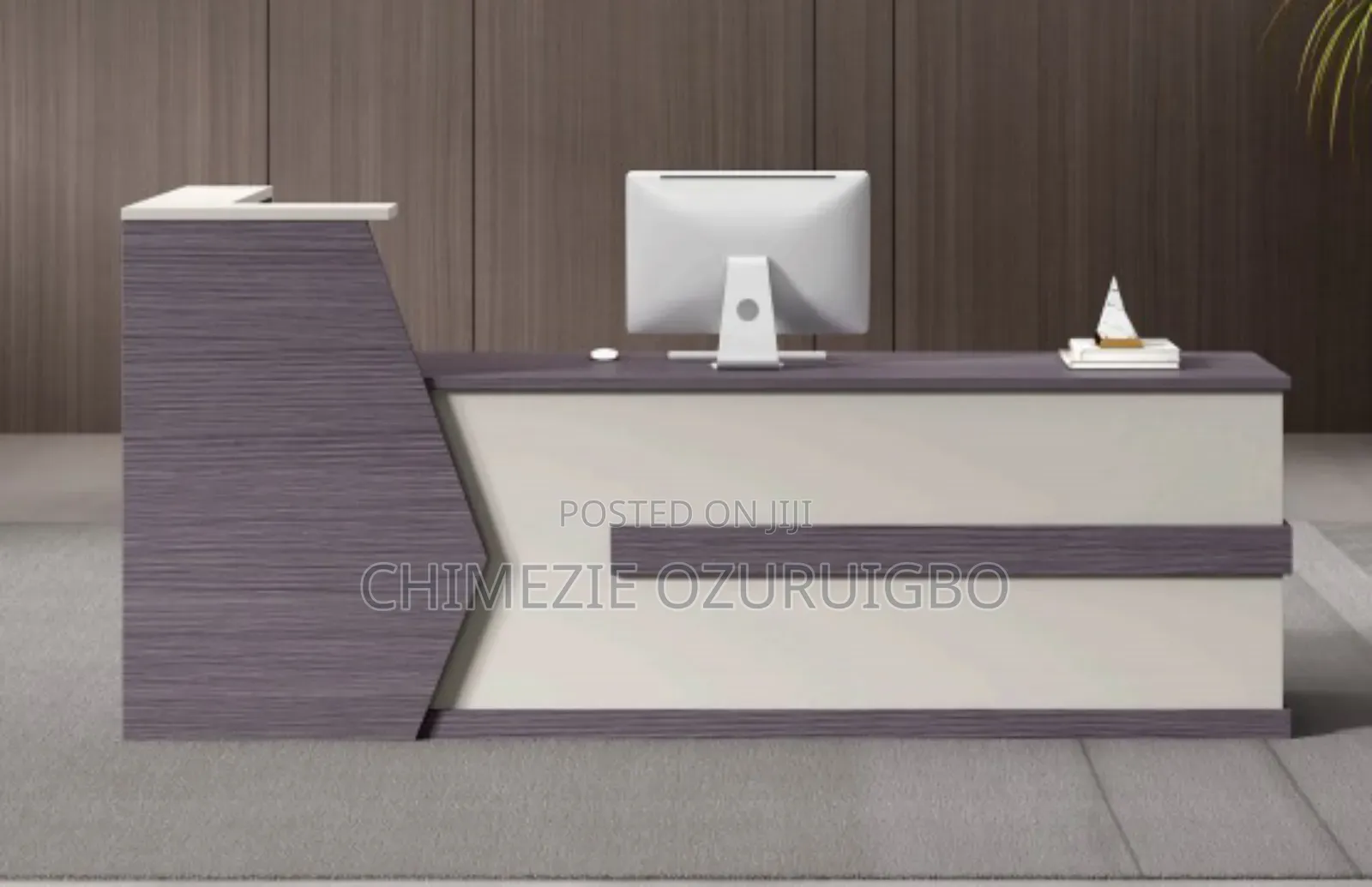 2.4 Meters Reception Table. Gray Colour