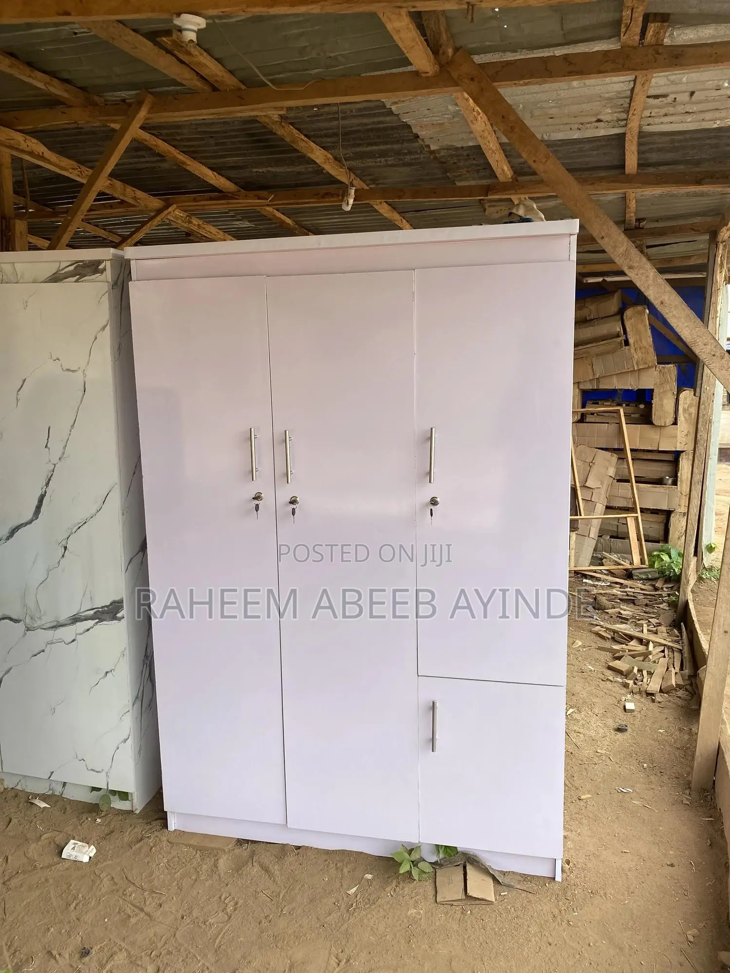 Three Doors Wardrobe Available For Sales