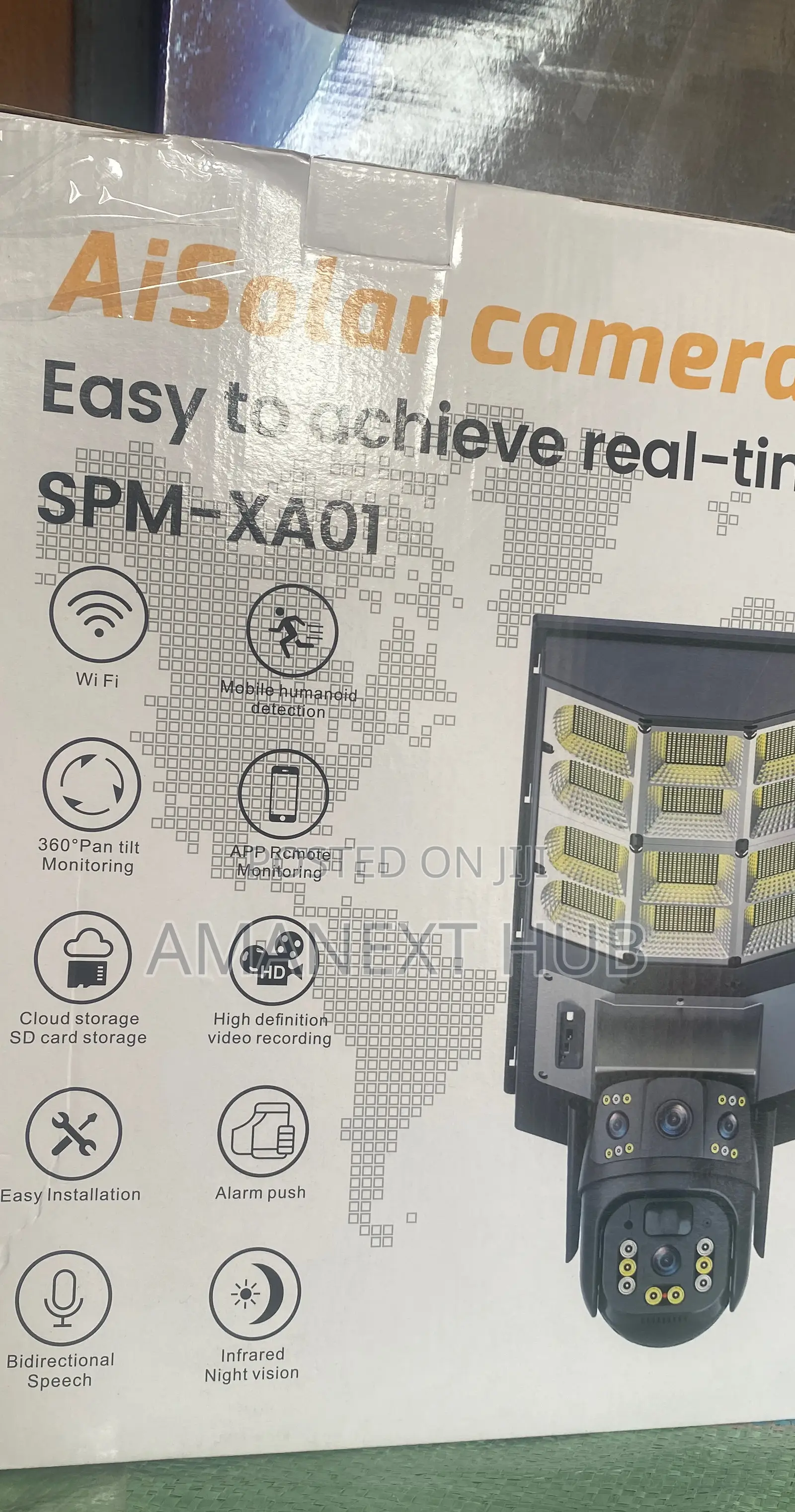 Aisolar Triple Lens Ptz Camera With Solar Light (2in1)