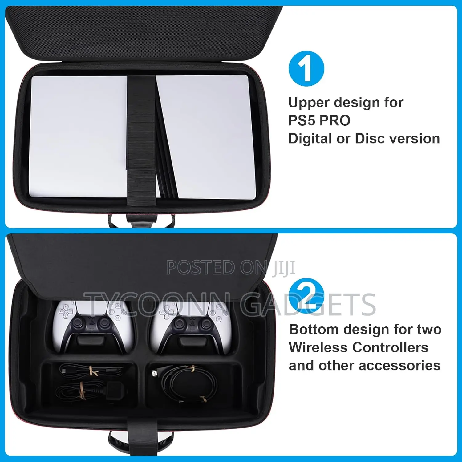Travel Bag for Ps5 Pro Disc or Digital Edition Console