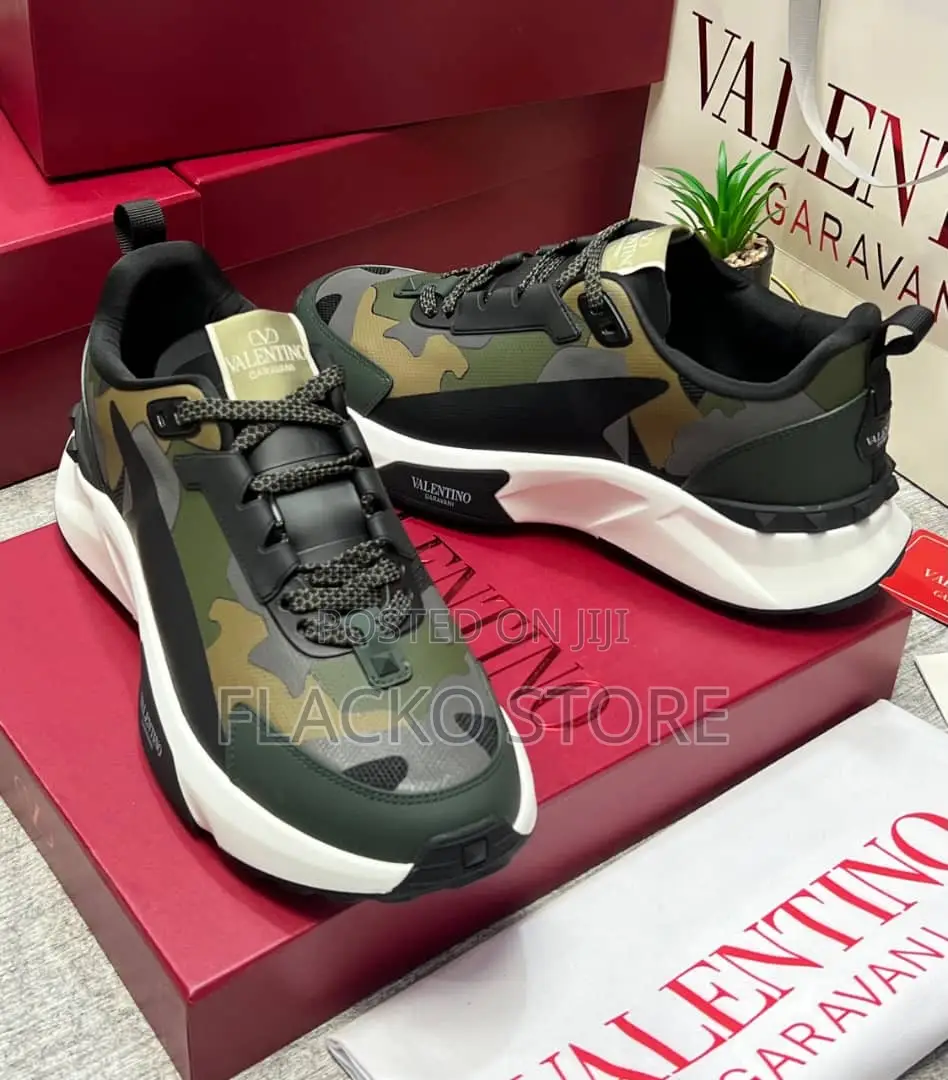 Original Valentino Garavani Luxury Camouflage Sneakers