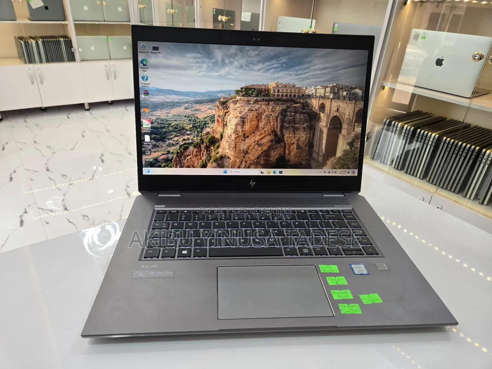 Laptop HP ZBook Studio G5 32GB Intel Core I7 SSD 512GB