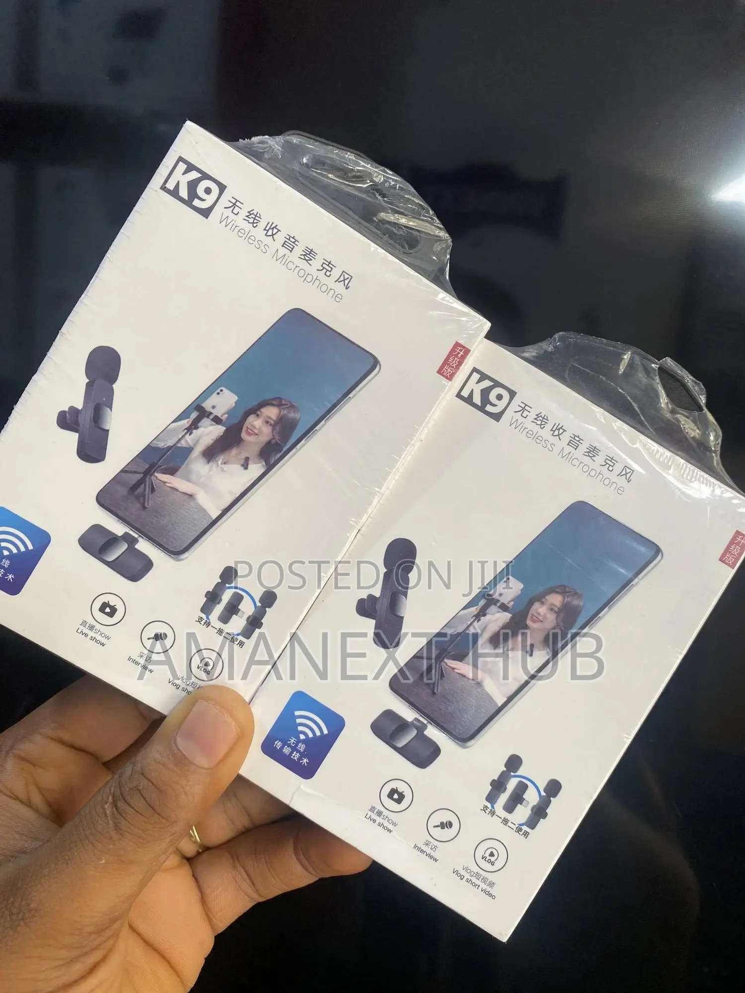 Double Wireless Microphone (For iPhone, Android and Type C )