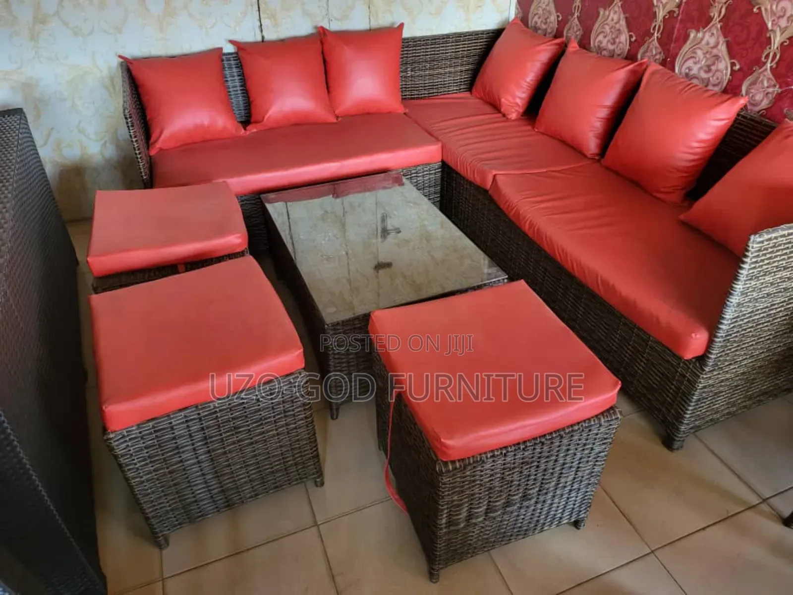 Outdoor Rattan Sofa Chair L Shaped