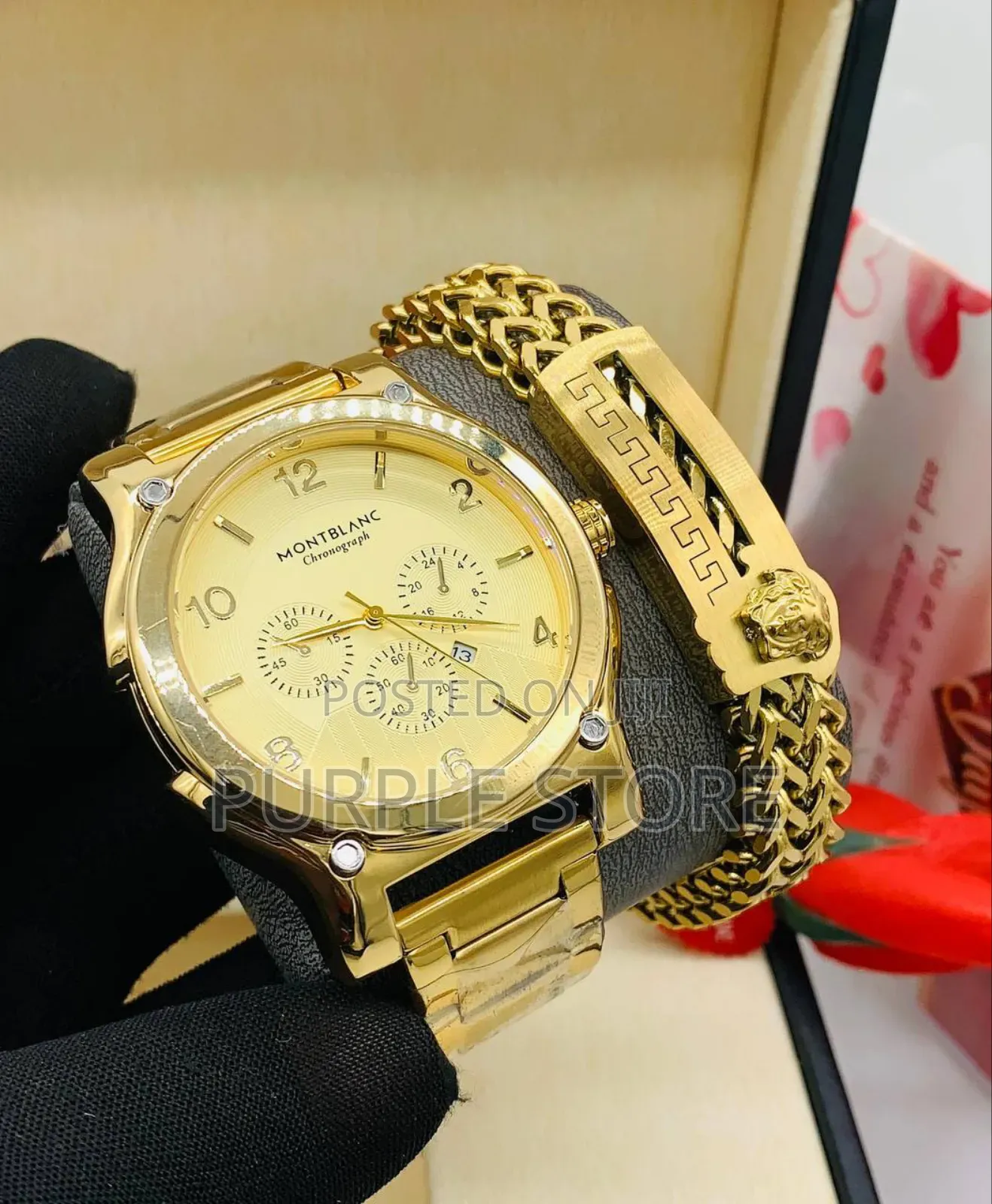 Montblanc Men's Gold. Set.