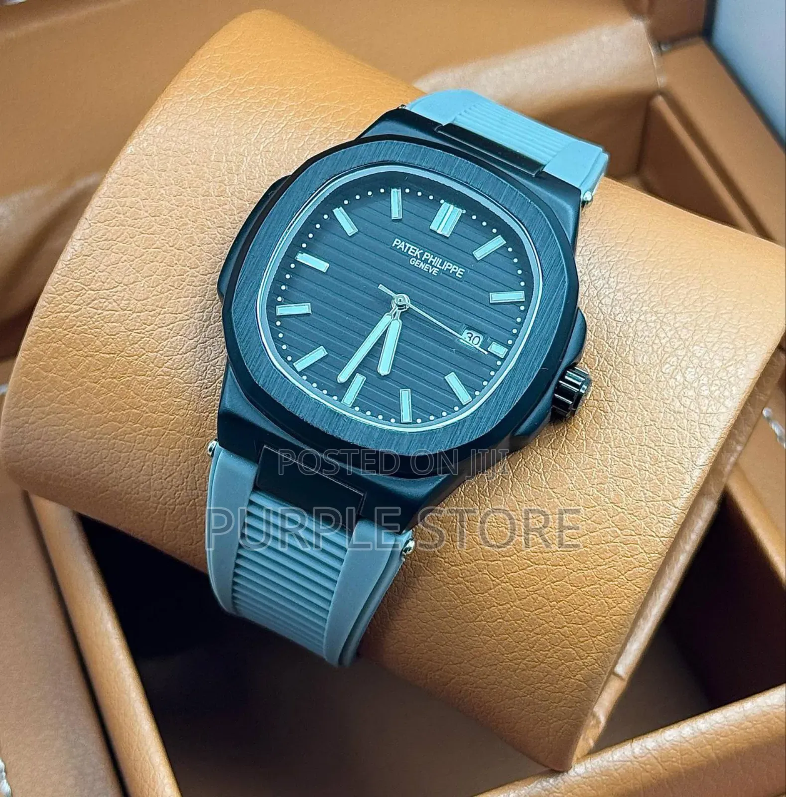 Patek Philippe Grey. Rubber-Strap