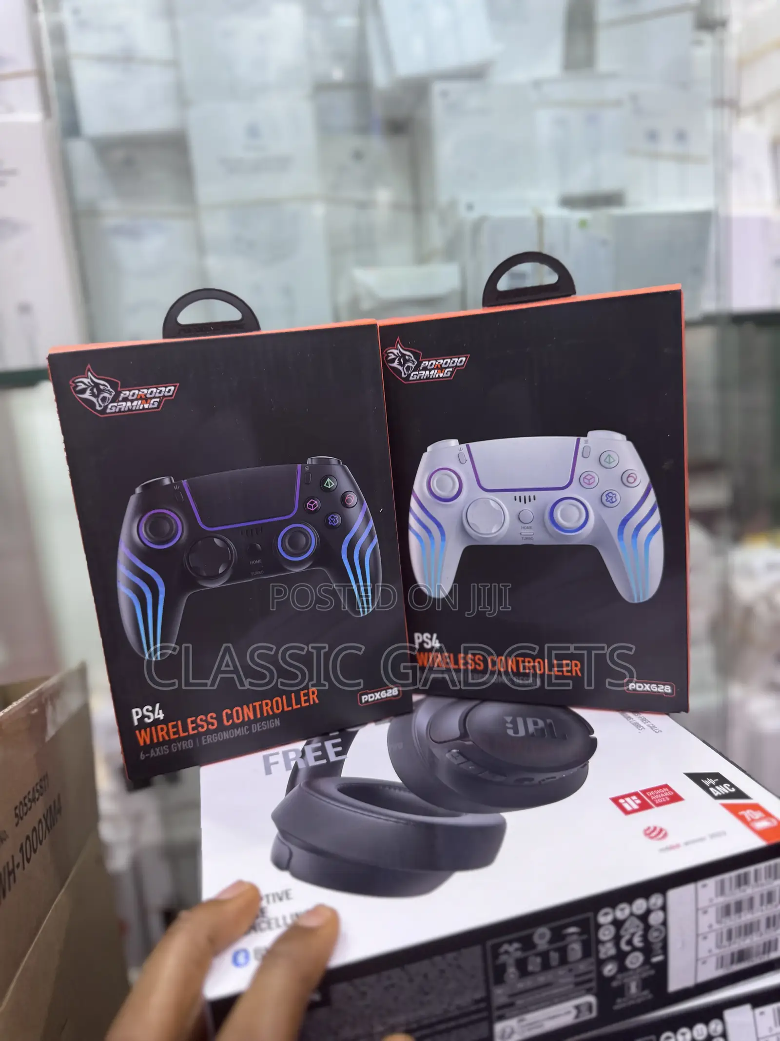 Porodo Gaming Ps4 Wireless Controller 6-axis Gyro/Ergonomic