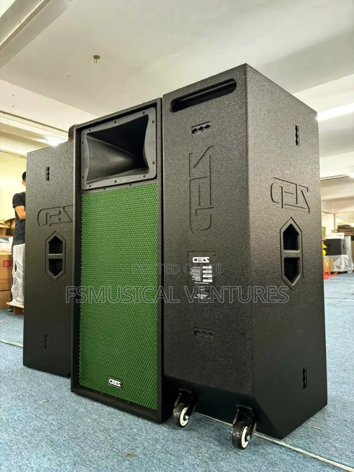 Zed Professional Dual 15" High Power 2-Way Passive Speakers