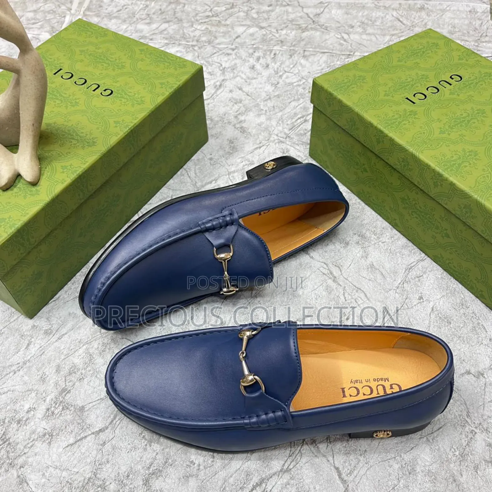 Gucci Chain Single Sole Coperate Leather Shoe
