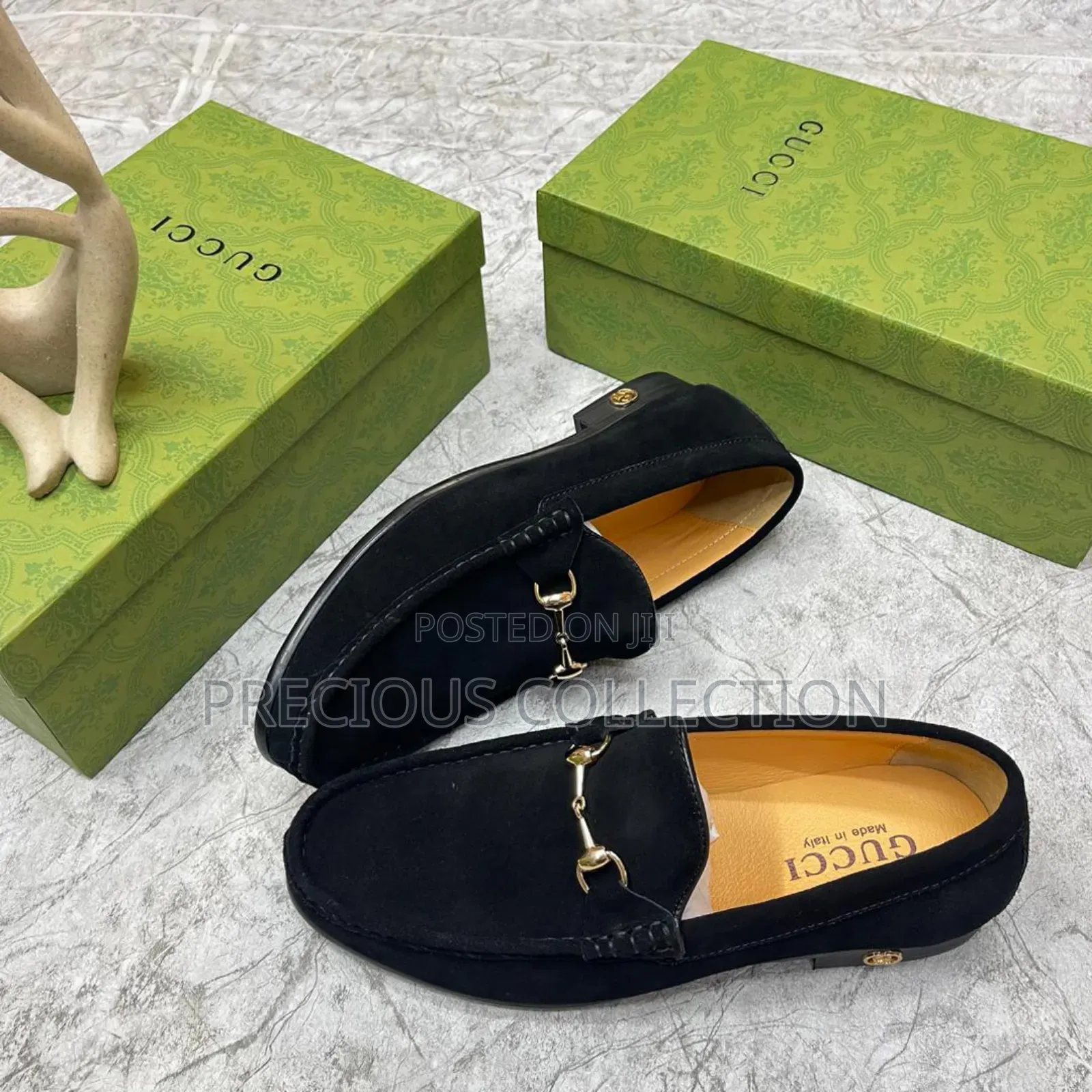 Gucci Chain Single Sole Coperate Leather Shoe