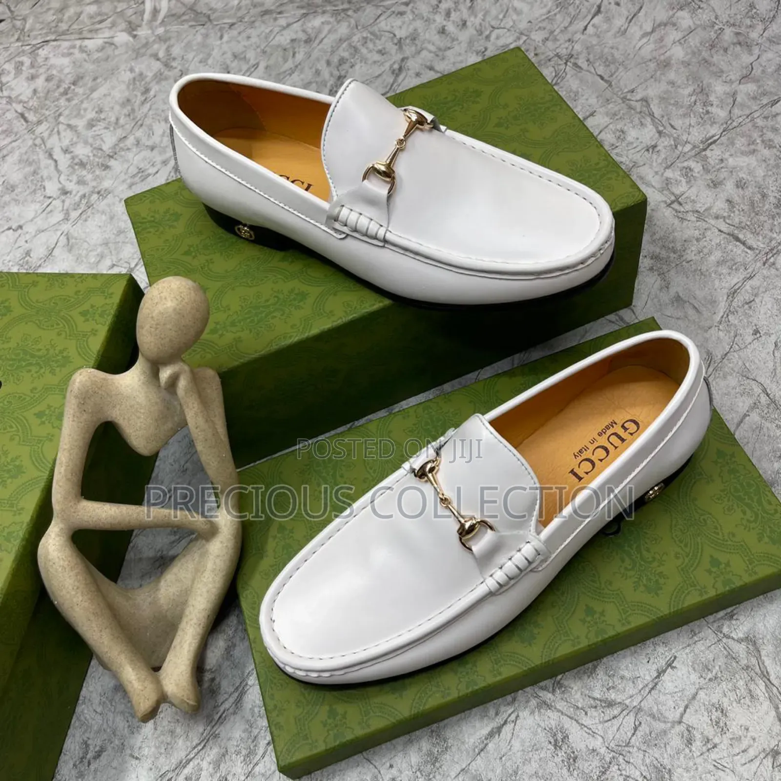 Gucci Chain Single Sole Coperate Leather Shoe