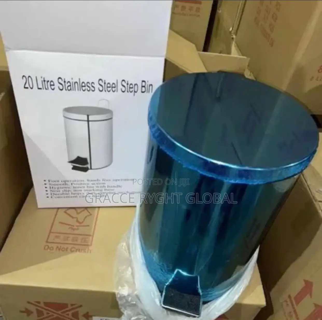 20l Stainless Office / Hotel Pedal Bin