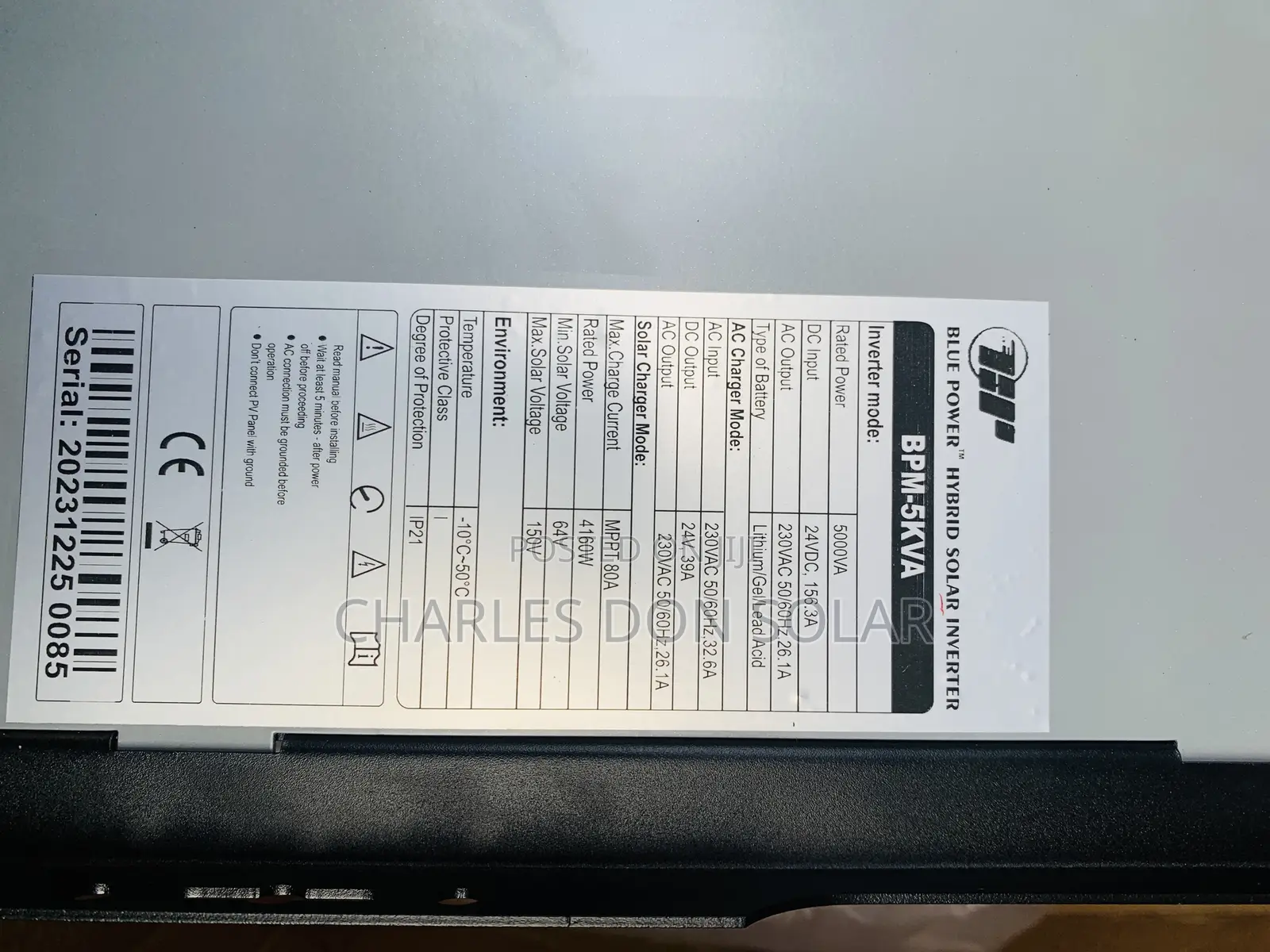 5kva 24 Blue Power Hybrid Inverter