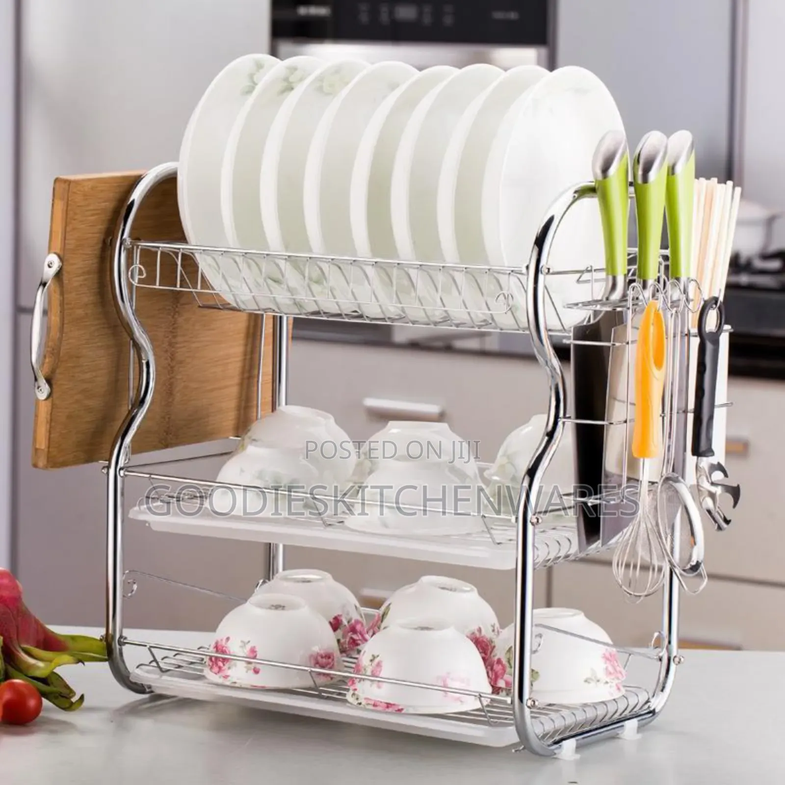 3 Layers Stainless Steel Dish Rack/ Plate Rack