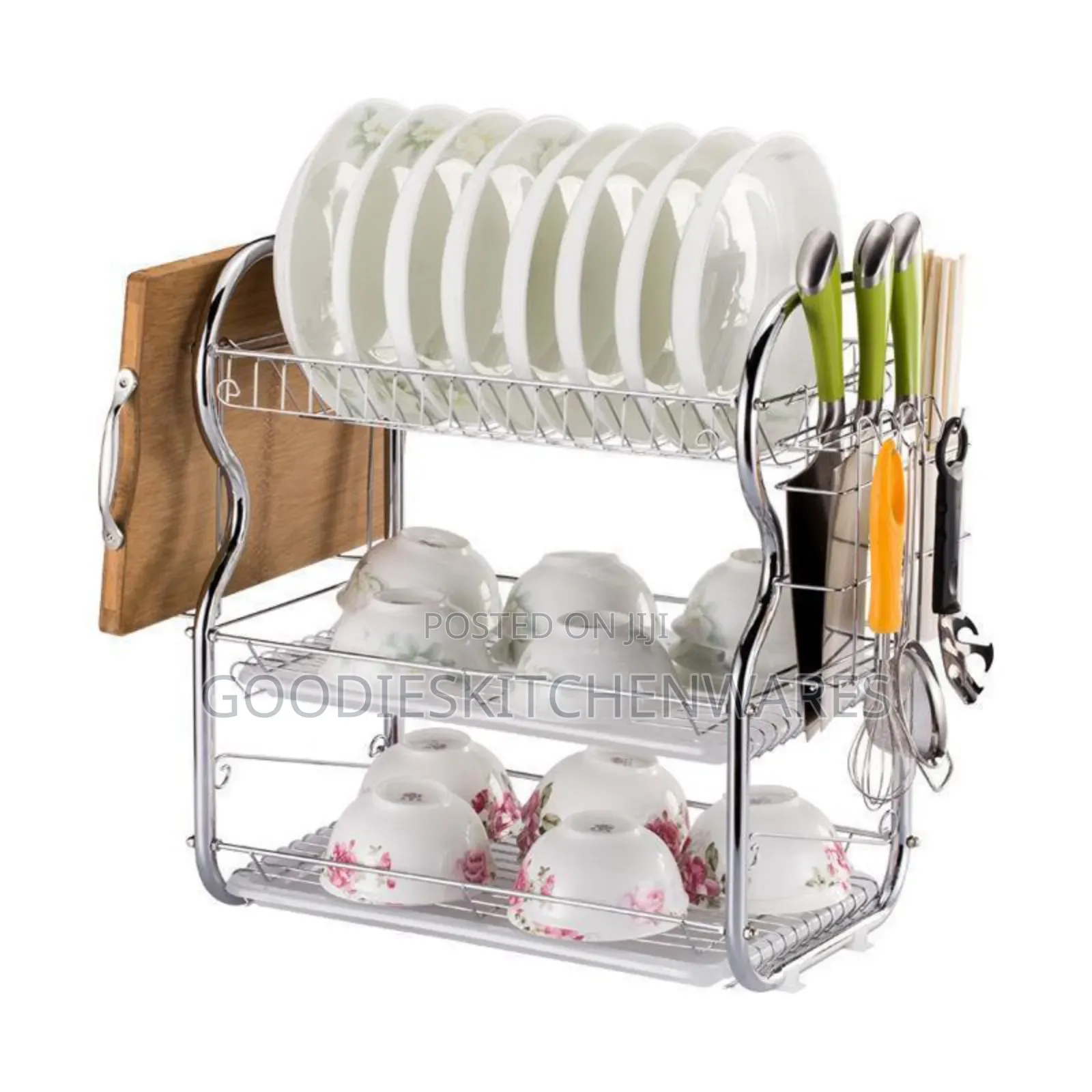 3 Layers Stainless Steel Dish Rack/ Plate Rack
