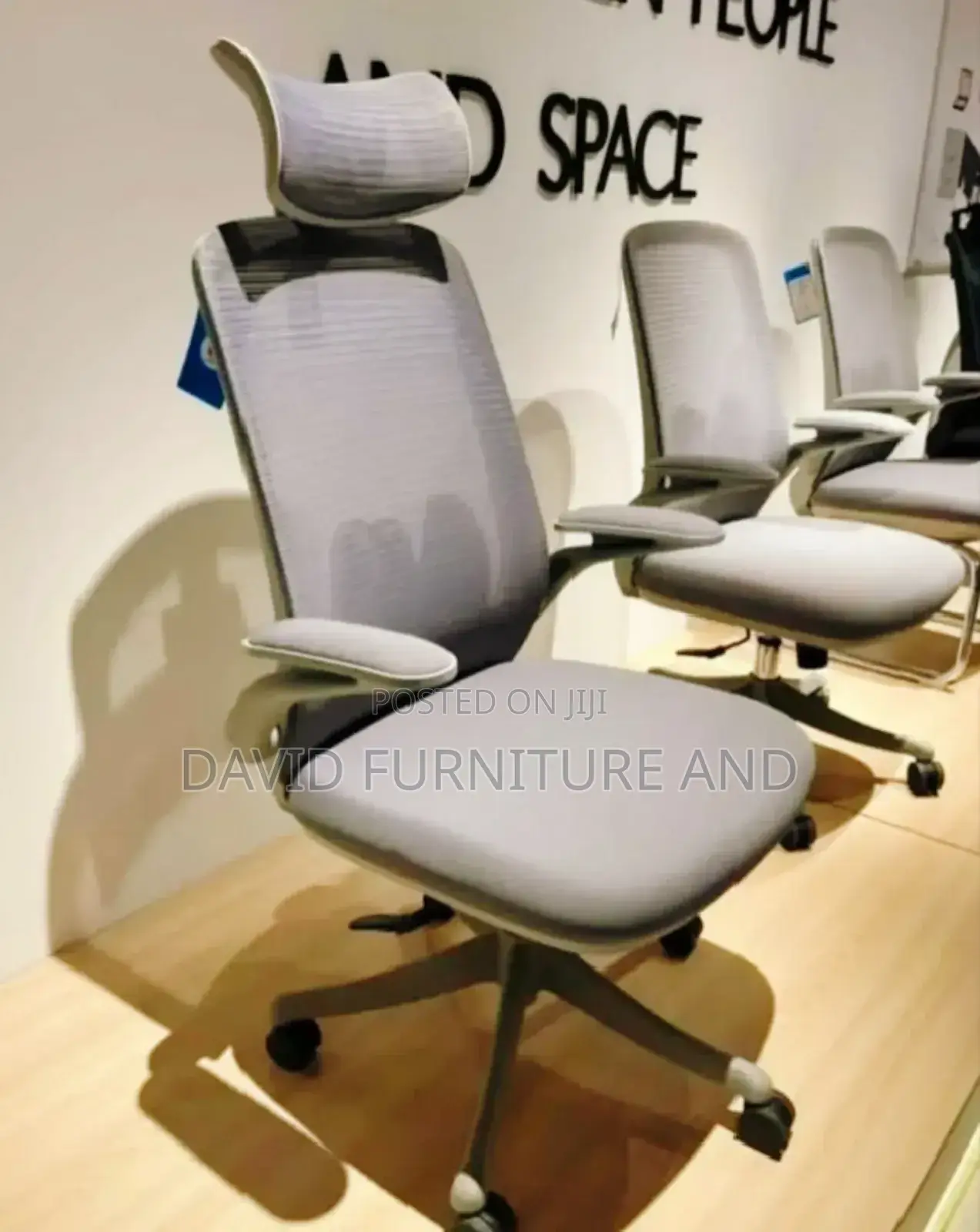 Swivel Grey Office Chair