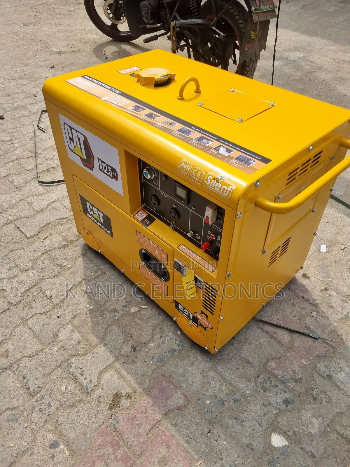 Cat 10kva Diesel Soundproof Generator 100%Copper Wire